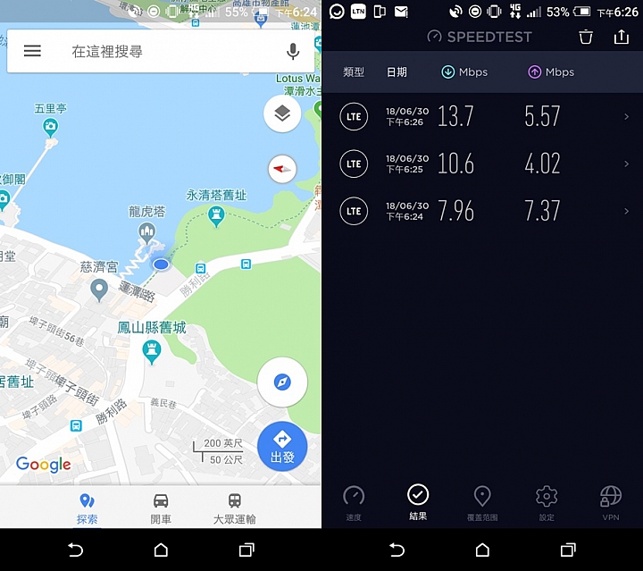 HTC U12+體驗分享及特別企劃高雄亞太生活圈網速實測大PK