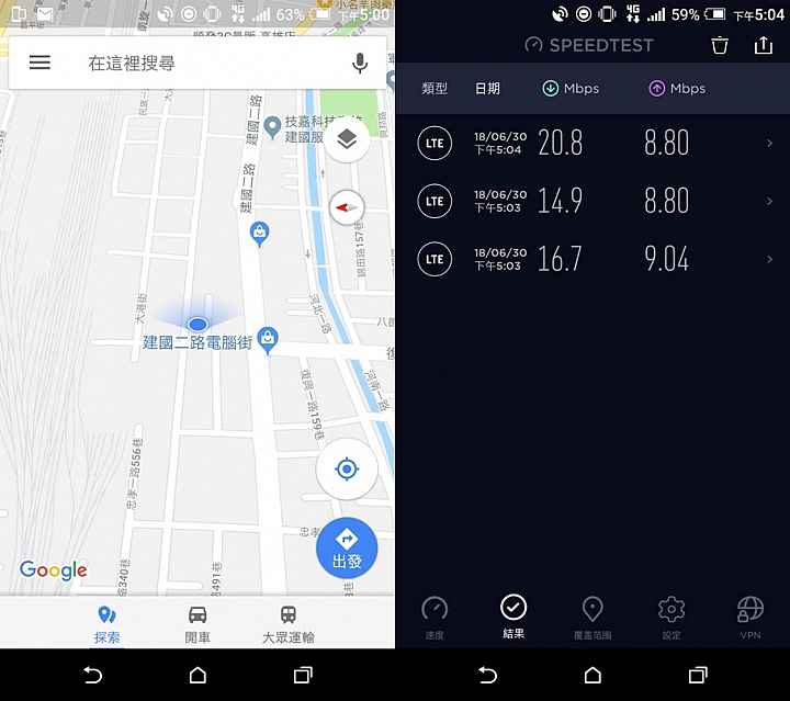 HTC U12+體驗分享及特別企劃高雄亞太生活圈網速實測大PK