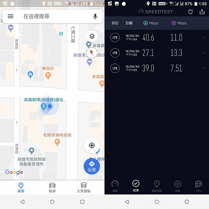 HTC U12+體驗分享及特別企劃高雄亞太生活圈網速實測大PK