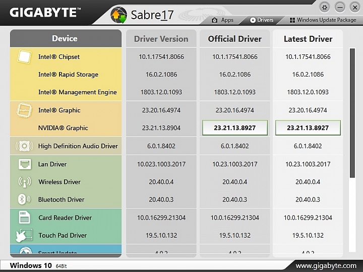 GIGABYTE Sabre 17-W8,八代新機測試報告