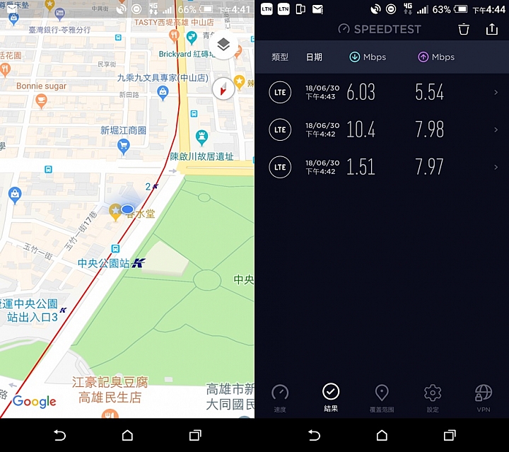 HTC U12+體驗分享及特別企劃高雄亞太生活圈網速實測大PK