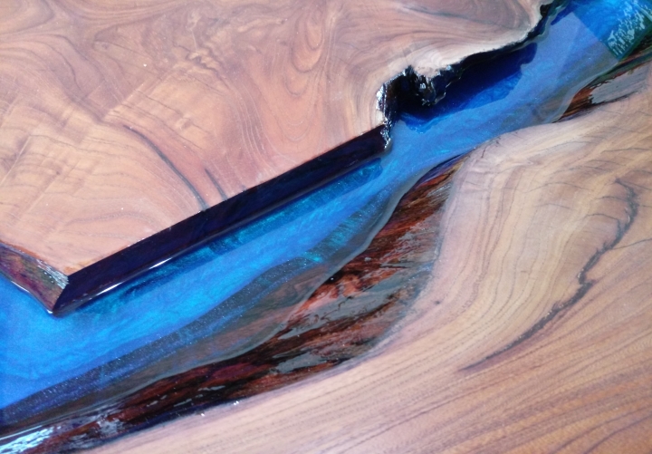Epoxy櫸木河流桌開箱