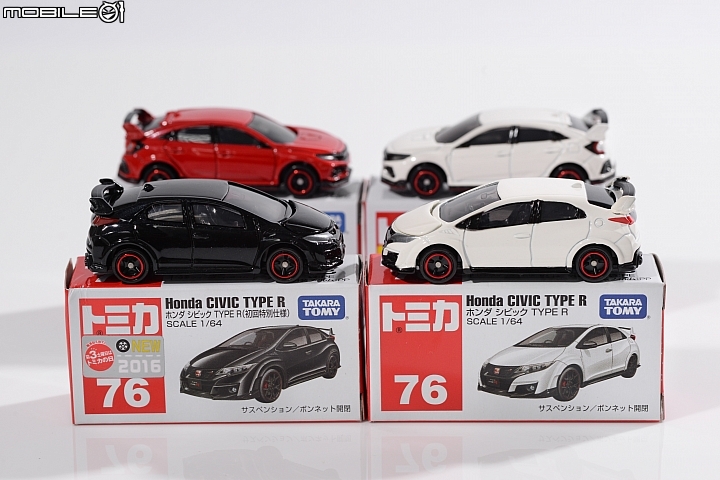 TOMICA Honda Civic Type R FK8/FK2前、後代對照 TOMICA Honda Civic Type R FK8/FK2前、後代對照