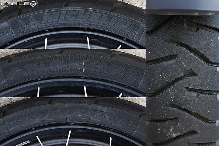 2018 BMW Motorrad R1200GS Rallye 後輪原廠配胎為 MICHELIN 的 ANAKEE III 系列輪胎 2018 BMW Motorrad R1200GS Rallye 後輪原廠配胎為 MICHELIN 的 ANAKEE III 系列輪胎