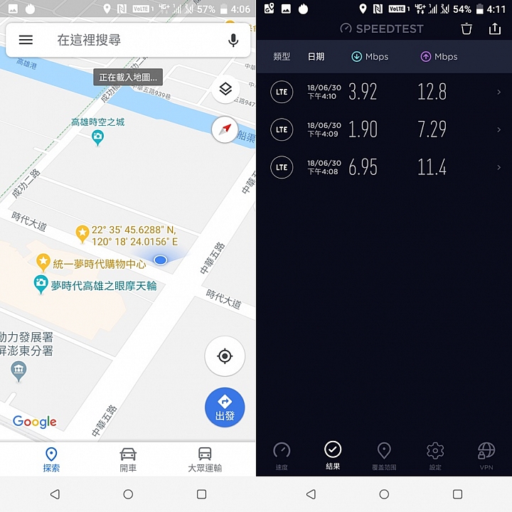 HTC U12+體驗分享及特別企劃高雄亞太生活圈網速實測大PK