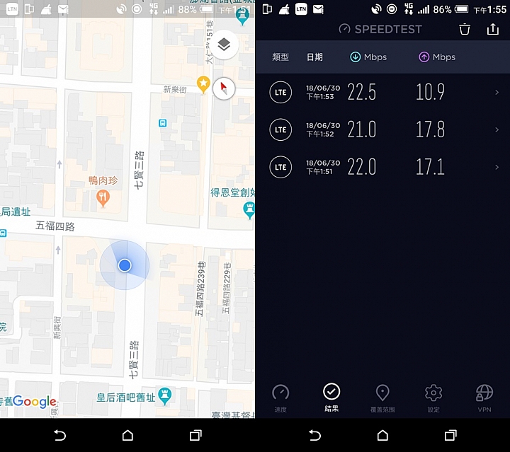 HTC U12+體驗分享及特別企劃高雄亞太生活圈網速實測大PK