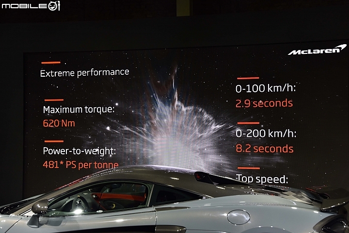 McLaren 600LT搭配七速雙離合器變速系統,使百公里加速從3.2秒縮短至2.9秒,但8.2秒的0~200km/h加速可比570S足足快上1.3秒 McLaren 600LT搭配七速雙離合器變速系統,使百公里加速從3.2秒縮短至2.9秒,但8.2秒的0~200km/h加速可比570S足足快上1.3秒