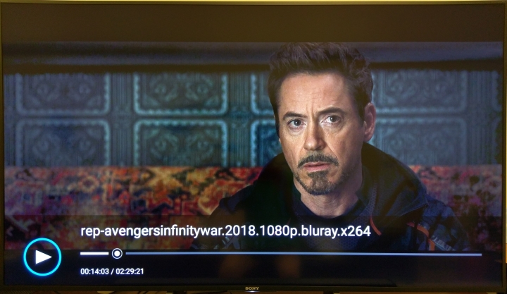 Sony 65X850E 看無限之戰 REMUX 4K HDR 顏色比FHD x264 壓縮還糟糕