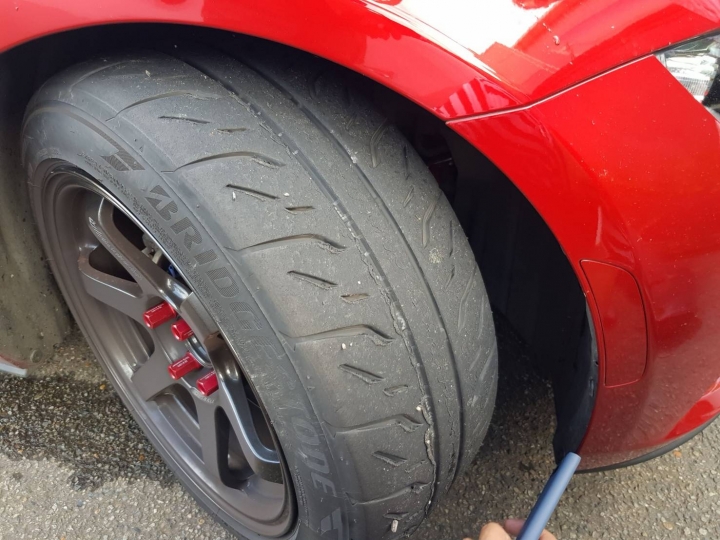 MX-5山道對比測試性能熱熔胎Bridgestone RE71R vs Dunlop Z3