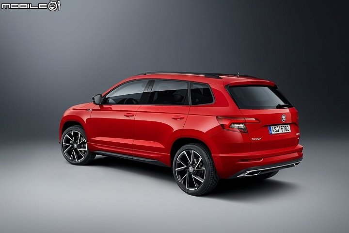 Skoda Karoq-運動化風格的Sportline車型,配件鋪陳方式與品牌旗下各車系Sportline車型相同 Skoda Karoq-運動化風格的Sportline車型,配件鋪陳方式與品牌旗下各車系Sportline車型相同