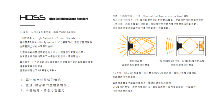 NUARL – NX01A2 純音頻 HI-RES入耳式耳機