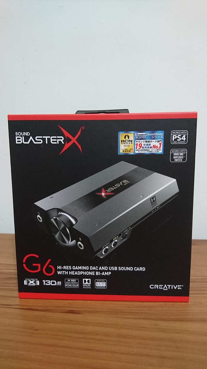 CREATIVE Sound BlasterX G6 開箱 與 第一個po拆解的人