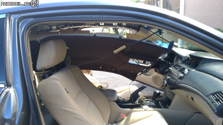 08 年式 Honda Accord Coupe天篷塌陷DIY修復紀錄