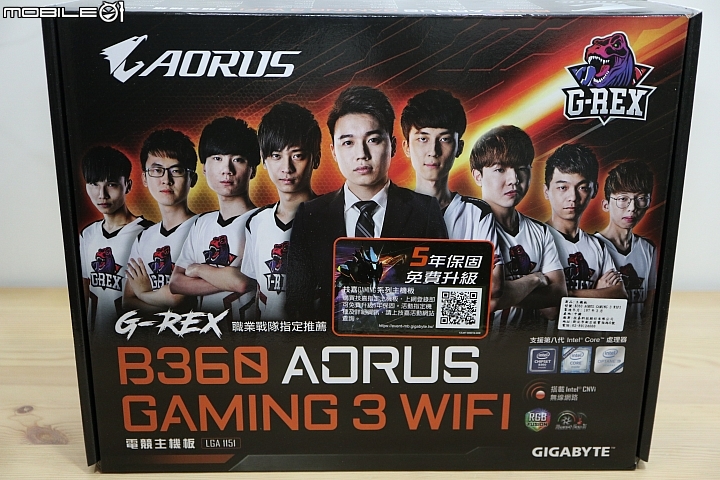 非K i5 i7 裝機好夥伴 B360 AORUS GAMING 3 WIFI 開箱