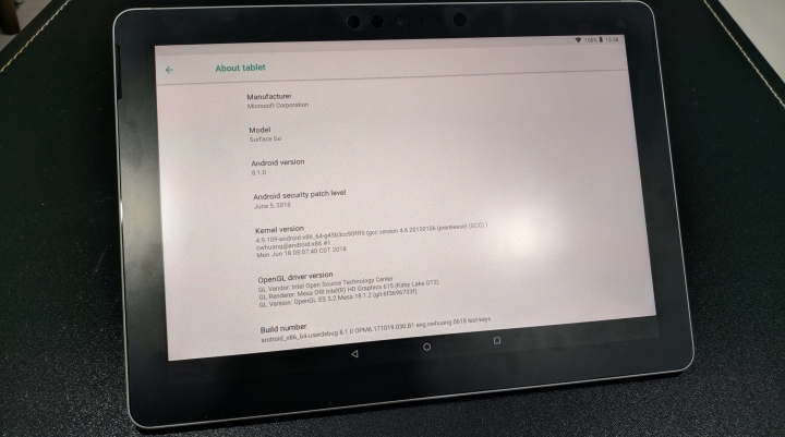 【開箱】Microsoft Surface Go (測試、XTU、Android x86)