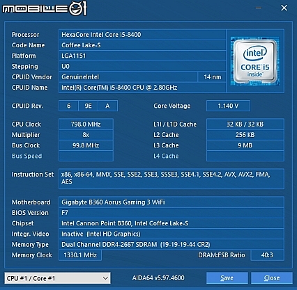 非K i5 i7 裝機好夥伴 B360 AORUS GAMING 3 WIFI 開箱
