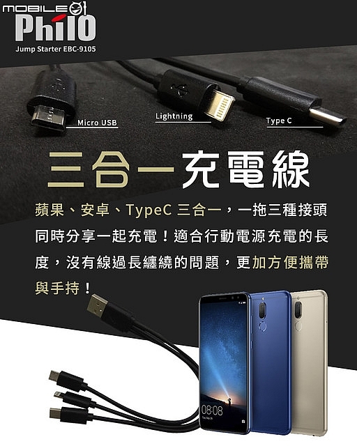 開箱(多用途法寶)【PHILO飛樂】【EBC-9105 汽柴油救車行動電源】(救我救我救救我的車)。