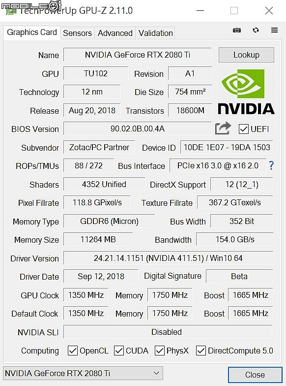 華碩ROG STRIX & ZOTAC RTX2080Ti 顯示卡實測 三風扇強效散熱加持