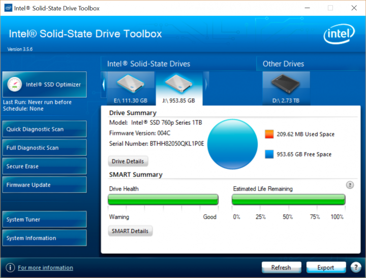 分享z87主機版裝intel 760p