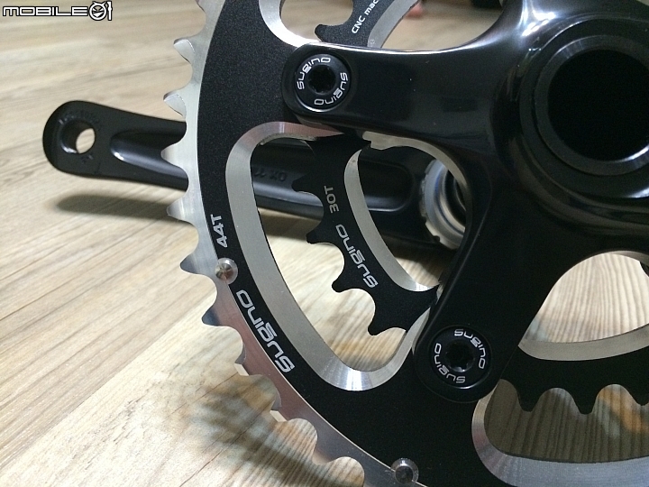 原來這叫做超壓縮大盤! Sugino OX-801D 44/30T 167.5 mm