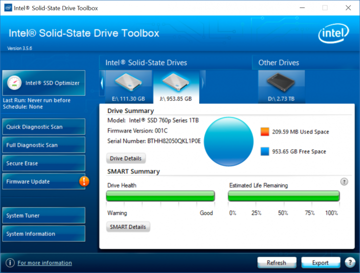 分享z87主機版裝intel 760p