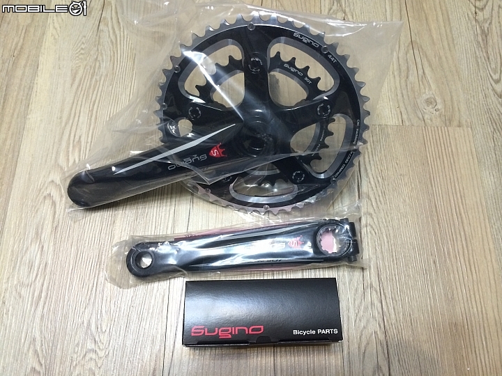 原來這叫做超壓縮大盤! Sugino OX-801D 44/30T 167.5 mm
