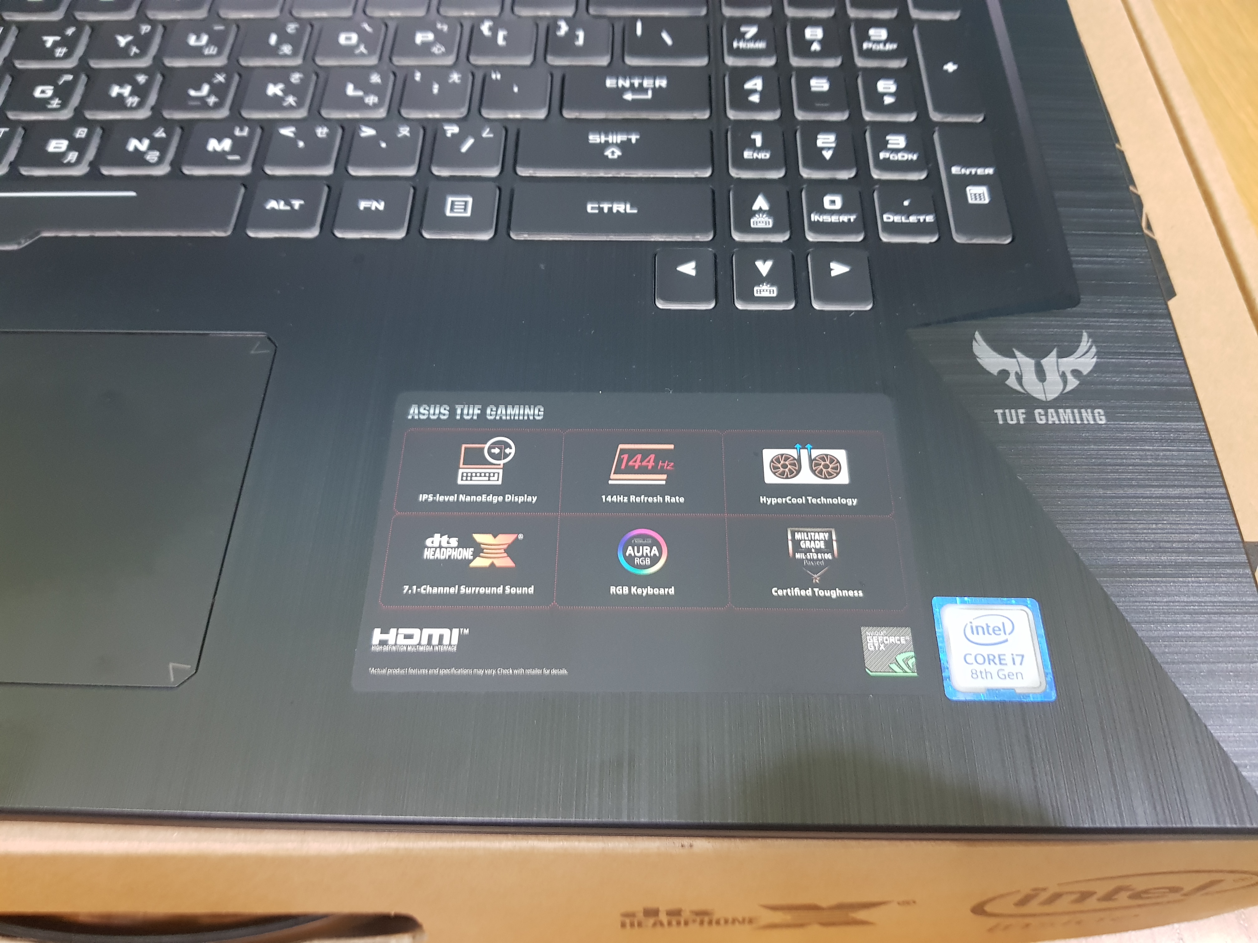 【小宅開箱】【閒聊】首測! ASUS TUF Gaming FX705GM 剽悍.鋼鐵英雄