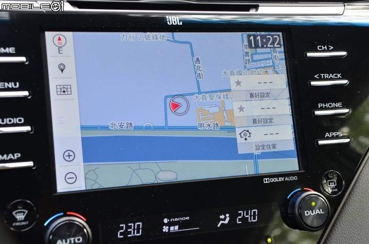 Toyota New Camry Hybrid,與許多人常用的Google Maps相比,介面屬於比較傳統的設計,但實際操作還是相當簡便。 Toyota New Camry Hybrid,與許多人常用的Google Maps相比,介面屬於比較傳統的設計,但實際操作還是相當簡便。