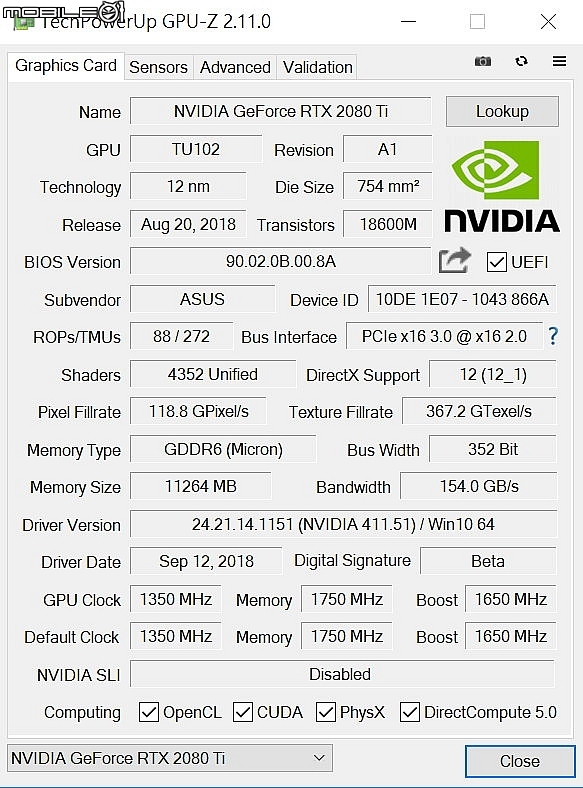 華碩ROG STRIX & ZOTAC RTX2080Ti 顯示卡實測 三風扇強效散熱加持