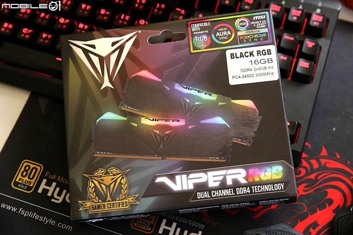 PATRIOT VIPER RGB DDR4-3000 入手開箱測試
