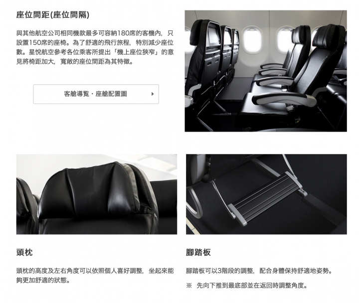 星悅航空 Starflyer,座艙配置說明。 星悅航空 Starflyer,座艙配置說明。