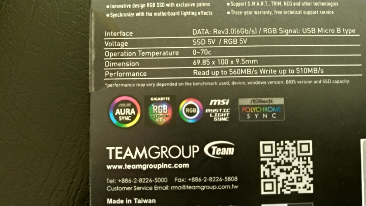 十銓 NIGHT HAWK RGB DDR4、DELTA RGB SSD開箱