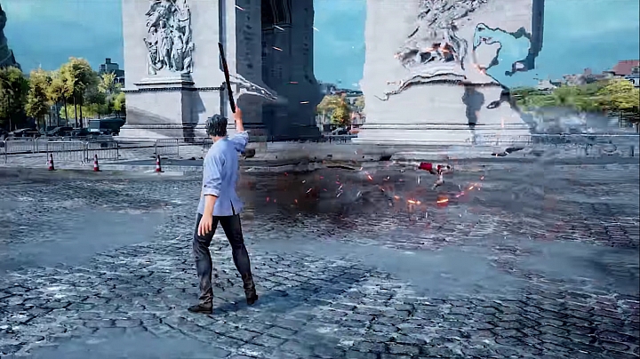 《JUMP FORCE》新角色 - 冴羽獠:在前導影片中,除了他的愛槍 Python 蟒蛇 4 寸左輪手槍可以使用外,也有散彈槍、火箭砲.....跟槙村香手拿的鐵鎚都有出現! 《JUMP FORCE》新角色 - 冴羽獠:在前導影片中,除了他的愛槍 Python 蟒蛇 4 寸左輪手槍可以使用外,也有散彈槍、火箭砲.....跟槙村香手拿的鐵鎚都有出現!