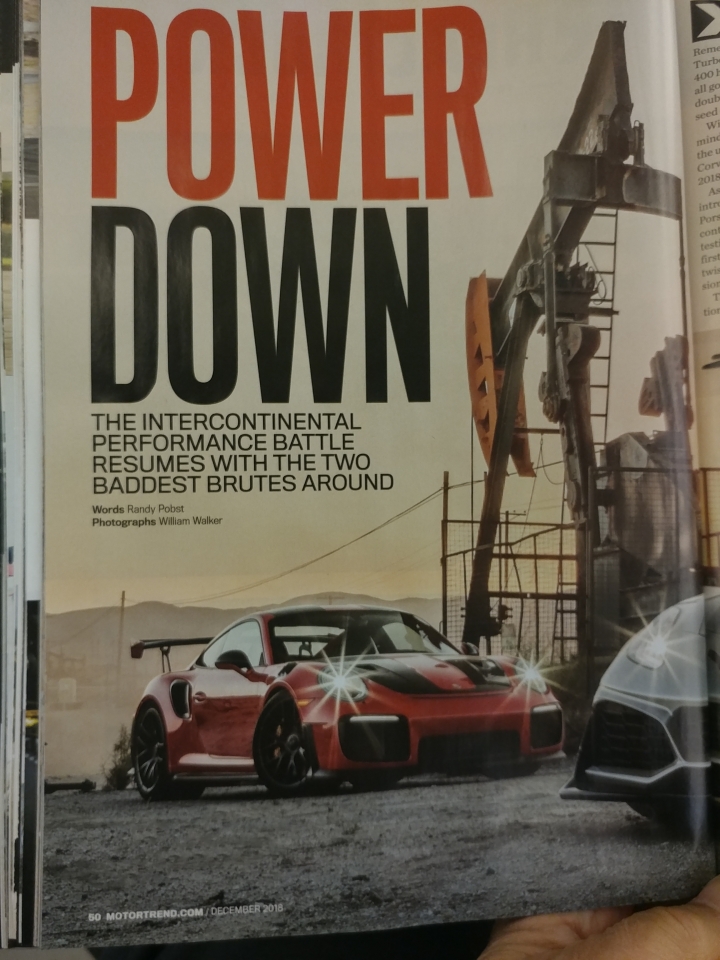 Road and Track 汽車雜誌 2019 Performance Car of the Year (PCOTY)