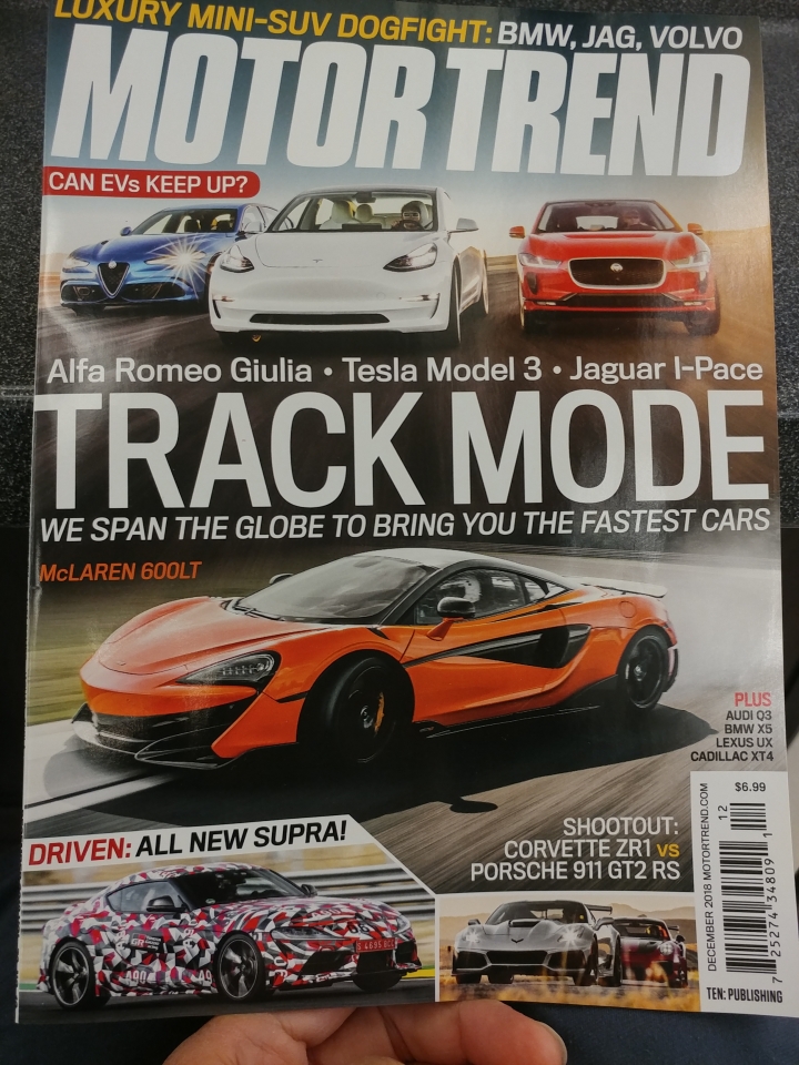 Road and Track 汽車雜誌 2019 Performance Car of the Year (PCOTY)