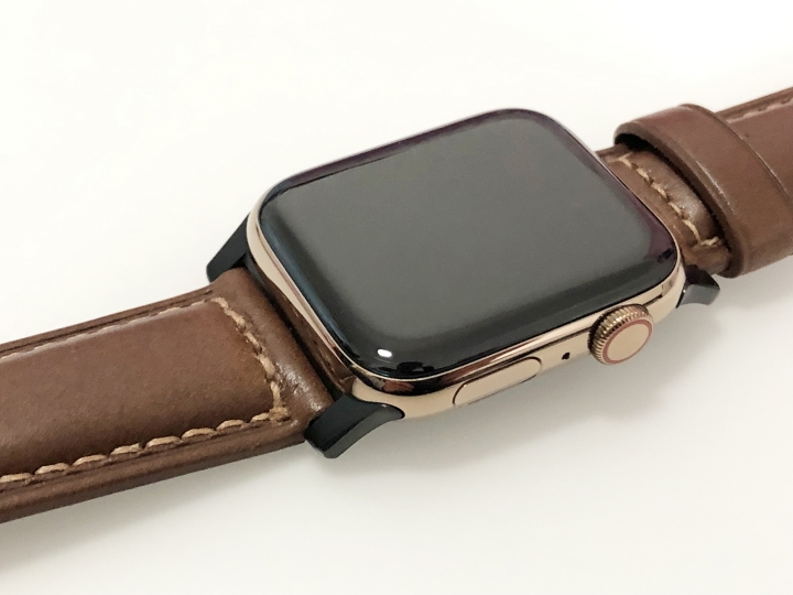 [ 開箱 ] Apple Watch S4 LTE金色不鏽鋼 搭配 NOMAD Traditional Strap 真皮革錶帶