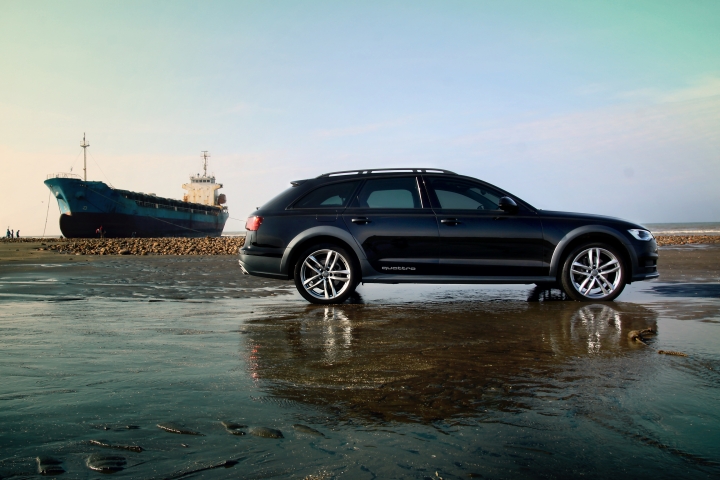 不是SUV也能越野,A6 Allroad x桃園擱淺貨輪