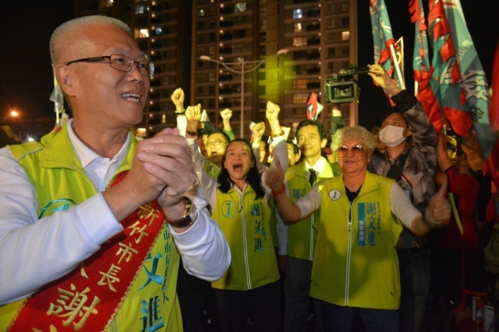 竹市長選戰 柯建銘的妻子林道春為謝文進站台