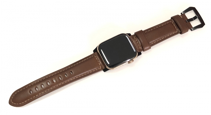 [ 開箱 ] Apple Watch S4 LTE金色不鏽鋼 搭配 NOMAD Traditional Strap 真皮革錶帶