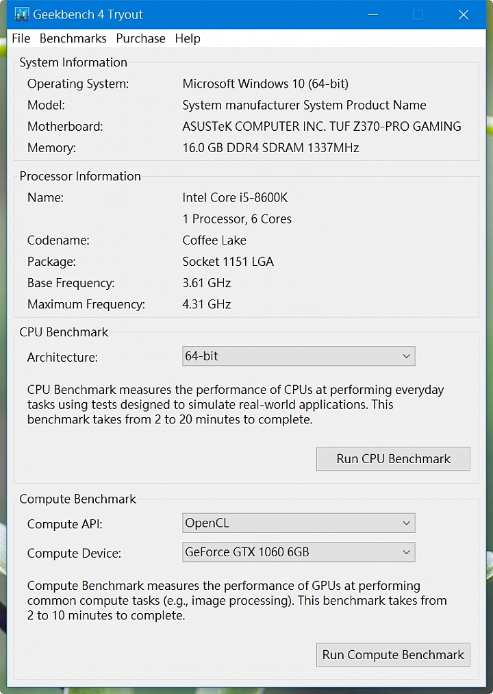 Intel八代平台-i5-8600K+Nvidia GTX 1060 分享,希望能陪我再戰8年