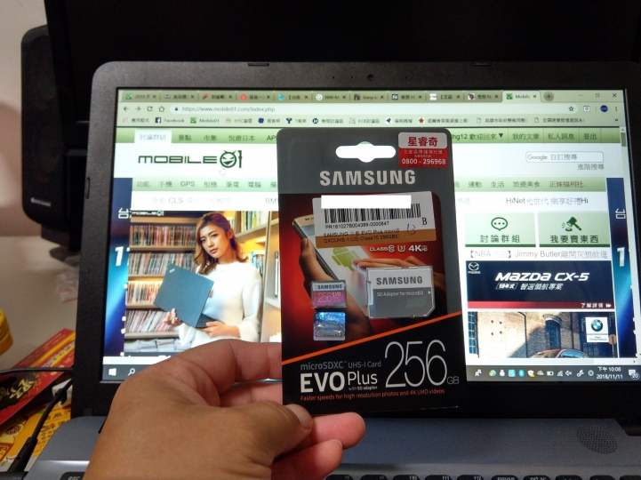 SAMSUNG EVO Plus microSDXC UHS-1 U3 Class10 256GB記憶卡超簡單開箱