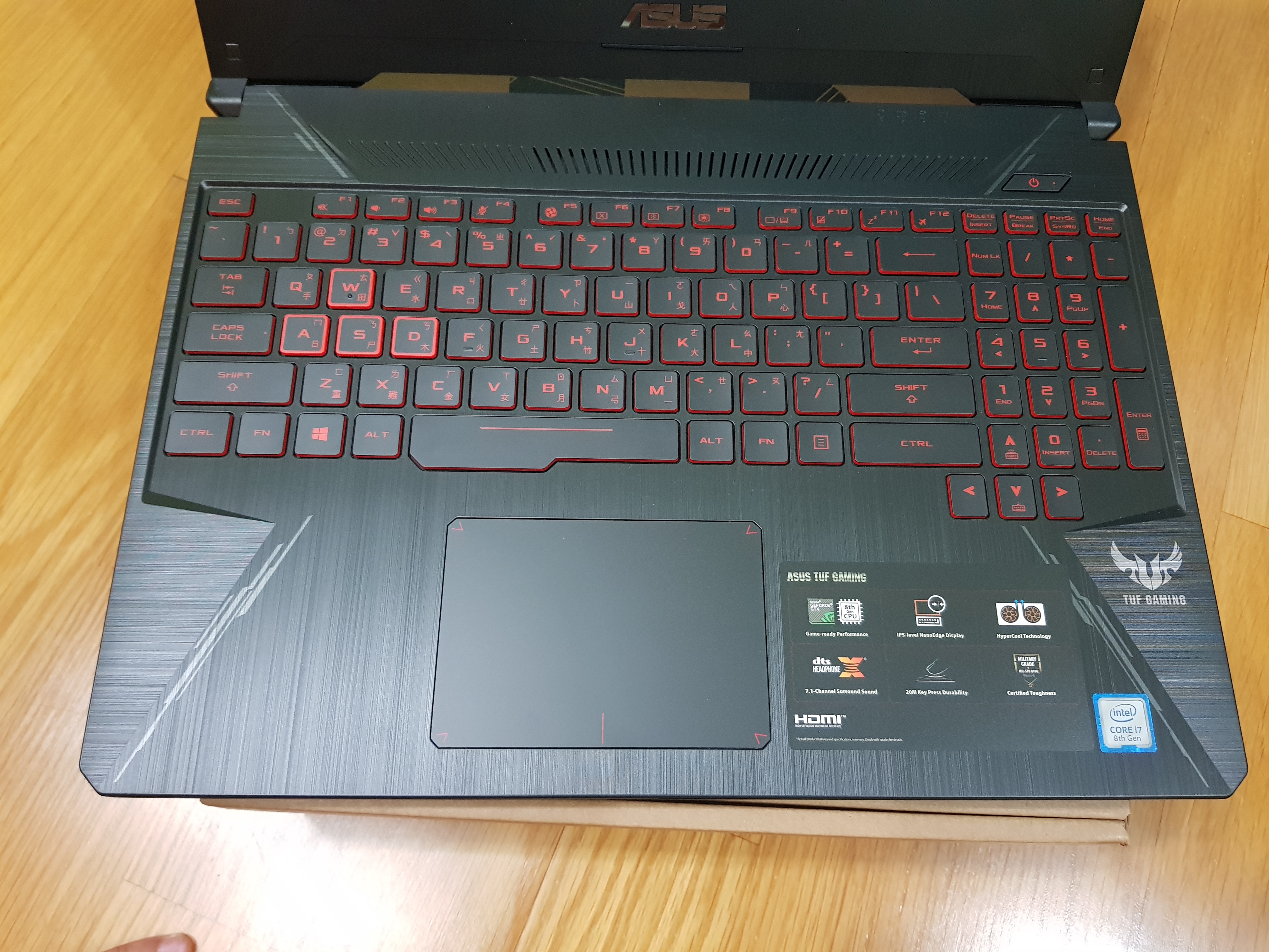 【小宅開箱】【閒聊】ASUS TUF Gaming FX505GD八代薄邊框雙碟電競 新增遊戲影片