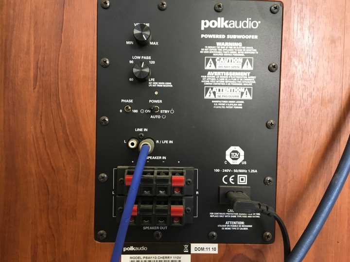 YAMAHA RX-V467 擴大機 搭 polk audio 音箱安裝疑問