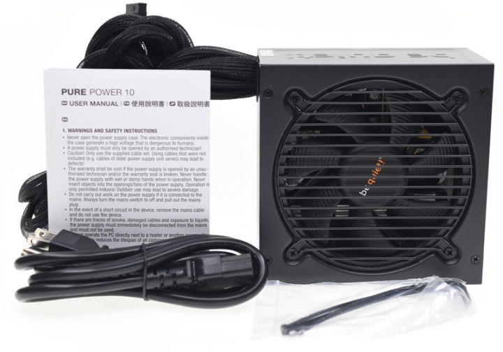 全漢代工的be quiet! PURE POWER 10 500W開箱測試