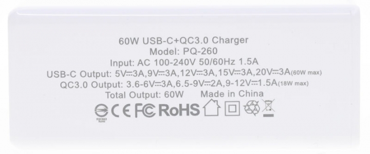 萬摩OneMore PQ-260 PD+QC雙輸出60W旅行充電器開箱
