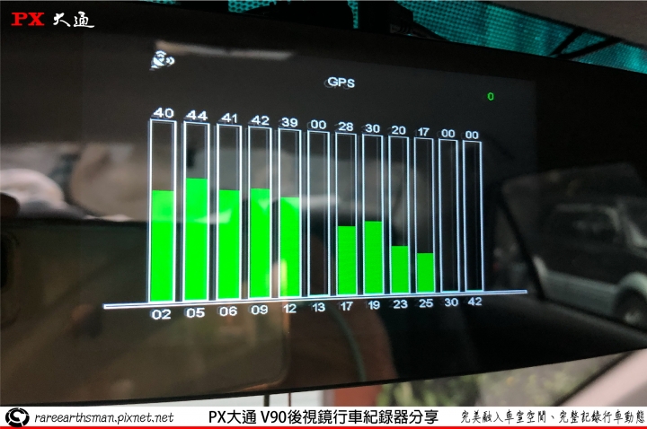 【完美融入車室空間、完整記錄行車動態】PX大通V90後視鏡雙鏡頭行車紀錄器使用分享