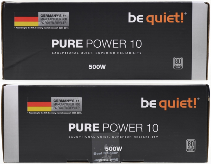 全漢代工的be quiet! PURE POWER 10 500W開箱測試
