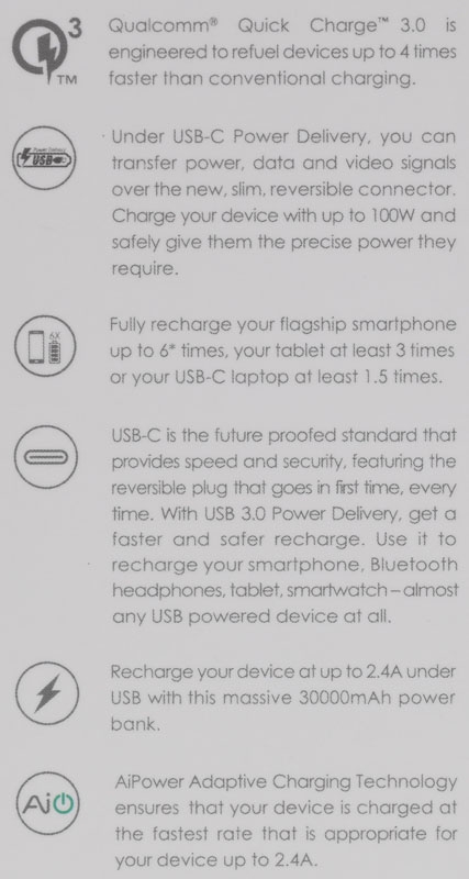 AUKEY PB-Y7雙系統PD+QC快充行動電源開箱