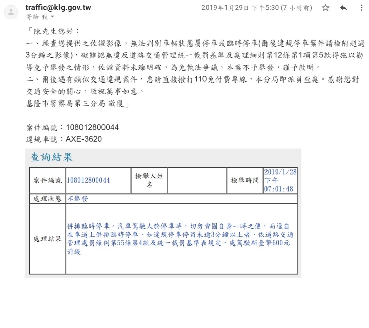 敬告基隆警察局,不要瀆職,睜眼說瞎話,放縱違規!