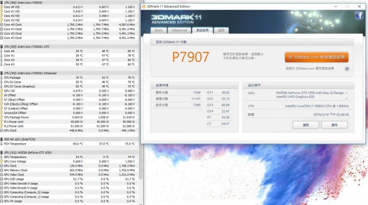 微星PS63 8RC散熱加強優化調整成果分享